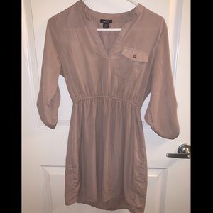 Tan Sinch Waist Dress